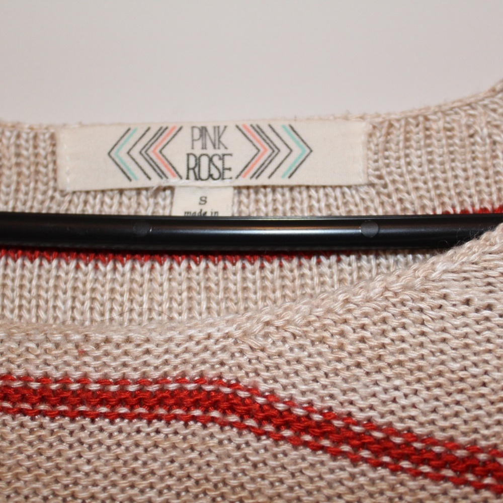 Red Striped Sweater - Picture 3 of 4